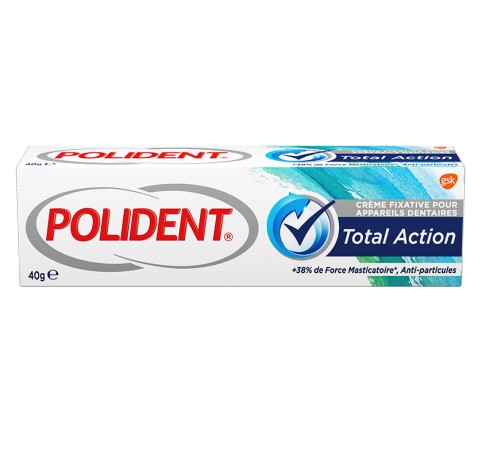 Polident Total Action Crème Fixative